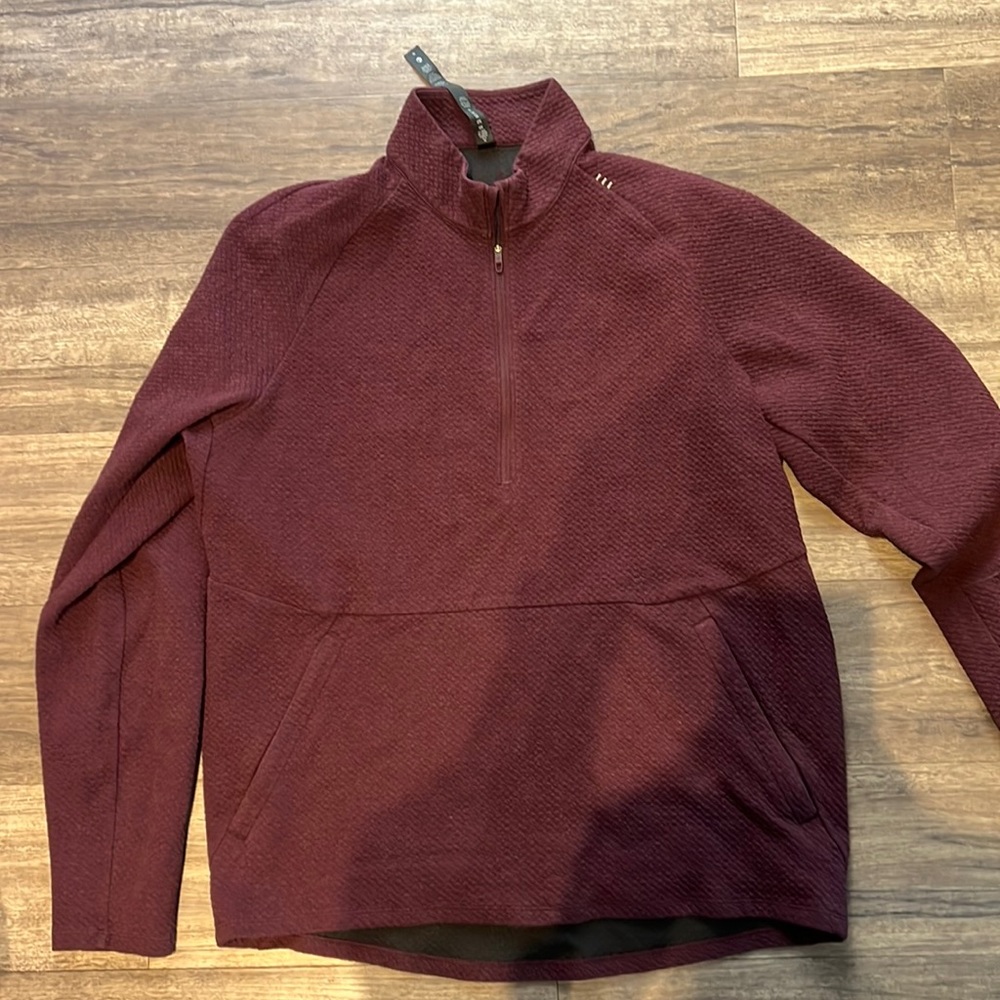 Maroon quarter zip up